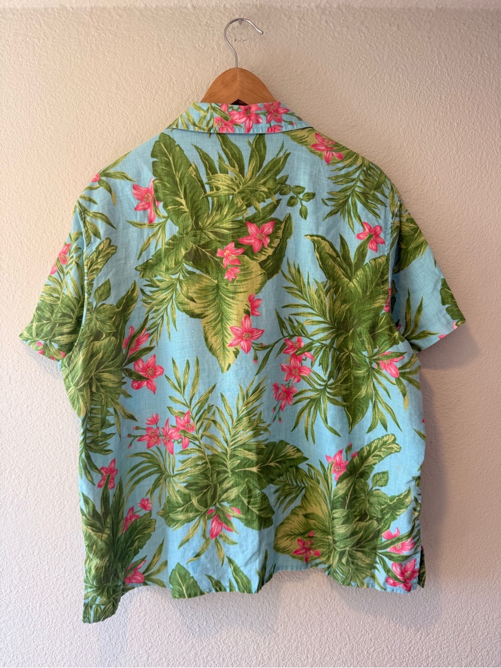 JONES NEW YORK Tropical Floral Linen Short-Sleeve Shirt - Picture 2 of 3